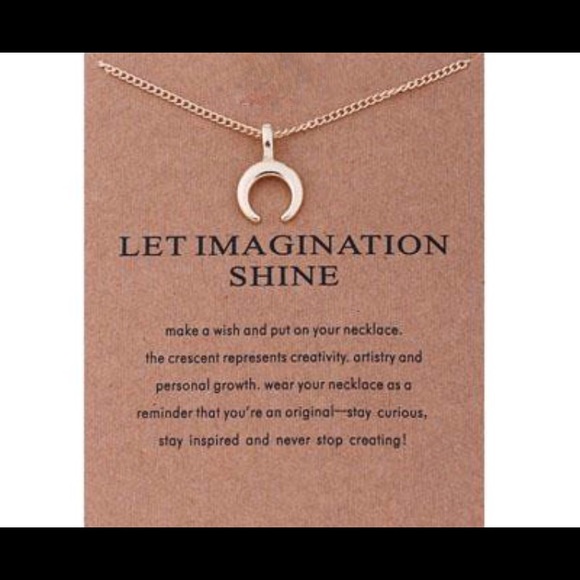Jewelry - 🌙14k Gold Dipped Imagination Necklace 🌙